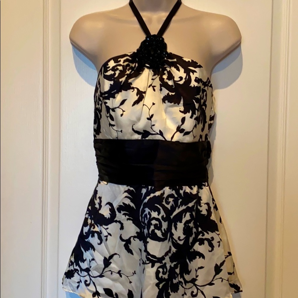 White House Black Market Halter Dress Top